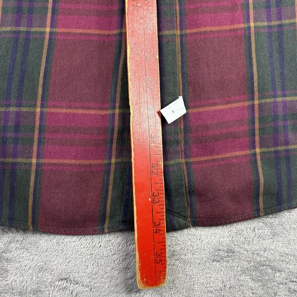 Polo Ralph Lauren Shirt Mens XL Tartan Plaid Button Down Pony Red‎ Soft Cotton